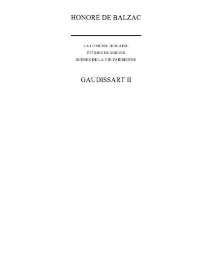 Gaudissart II