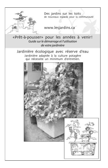Guide sur le demarrage et lutilisation de votre jardiniere